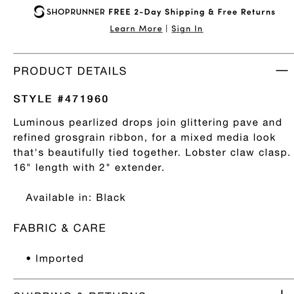 W/Dust bag🎁Ann Taylor Necklace - Picture 8 of 8